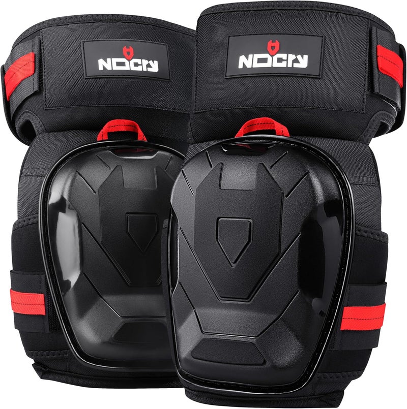 NoCry Professional Work Knee Pads for Men Construction with Ankle Support and Heavy Duty Anti-Slip Cap — Foam Cushion and Extra Thick Gel Padding — Reinforced Thigh & Shin Straps - Image 1