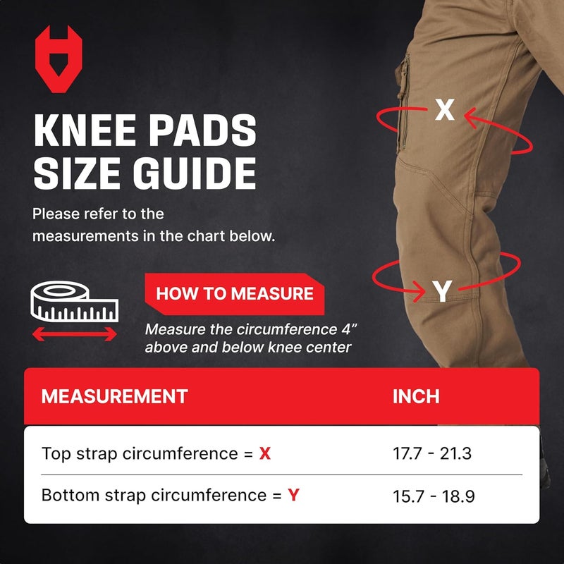 NoCry Professional Work Knee Pads for Men Construction with Ankle Support and Heavy Duty Anti-Slip Cap — Foam Cushion and Extra Thick Gel Padding — Reinforced Thigh & Shin Straps - Image 5