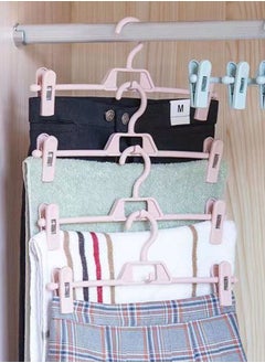 ZCM-HAPPY 10-Piece Trouser Hanger Hanger Skirt Clip  - Image 4
