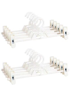 ZCM-HAPPY 10-Piece Trouser Hanger Hanger Skirt Clip  - Image 1