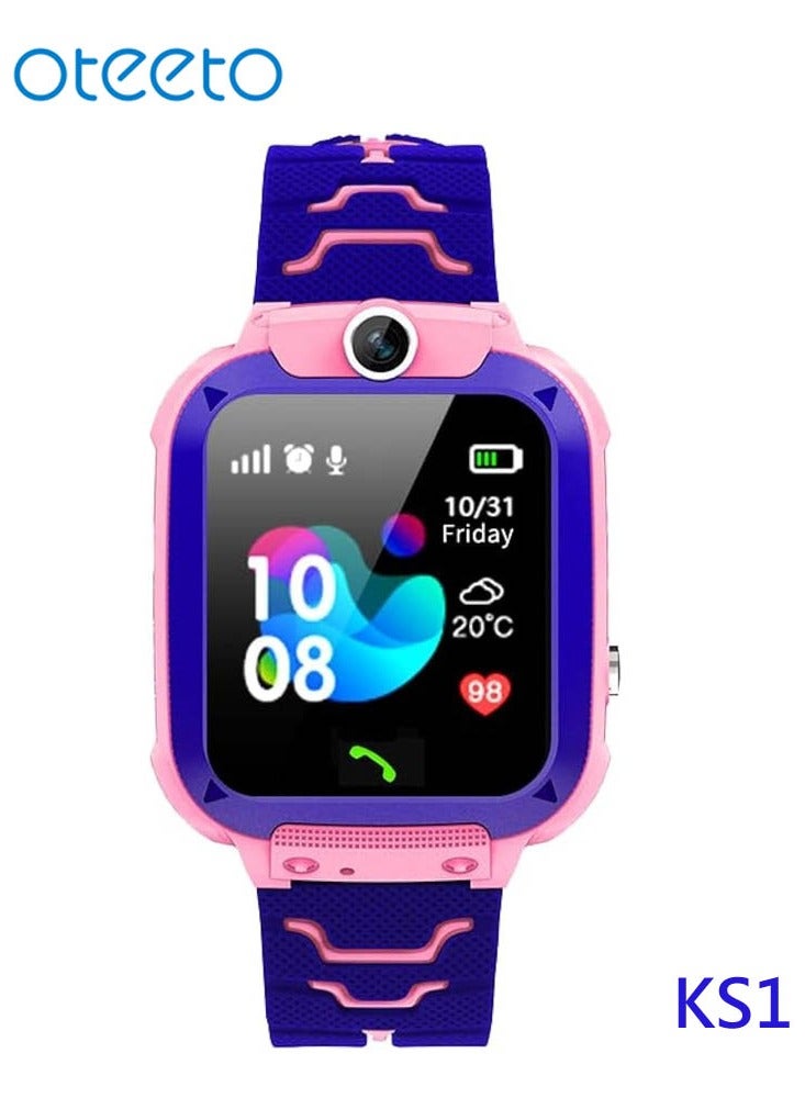 Oteeto Oteeto Kids Smart Watch K81 with Camera Built in Games and GPS Tracker Pink  - Image 2