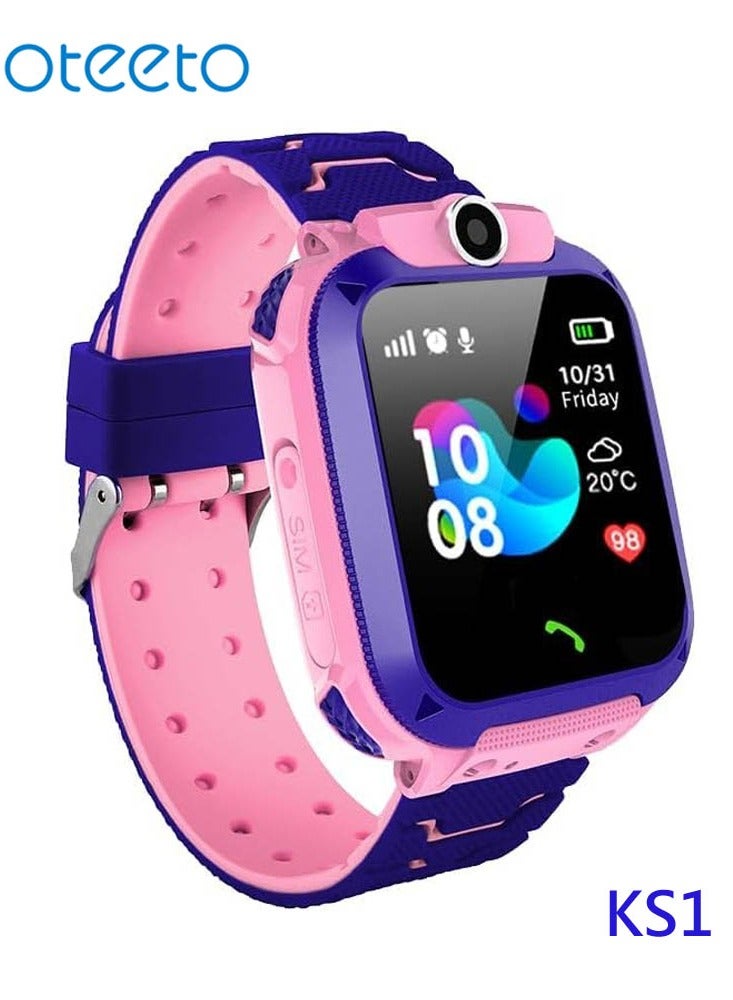Oteeto Oteeto Kids Smart Watch K81 with Camera Built in Games and GPS Tracker Pink  - Image 4