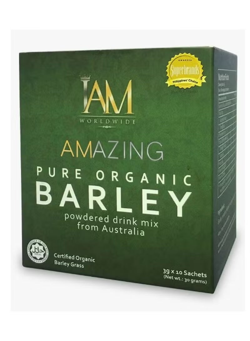 I AM Pure barley powder blend made from a natural mix of organic green barley