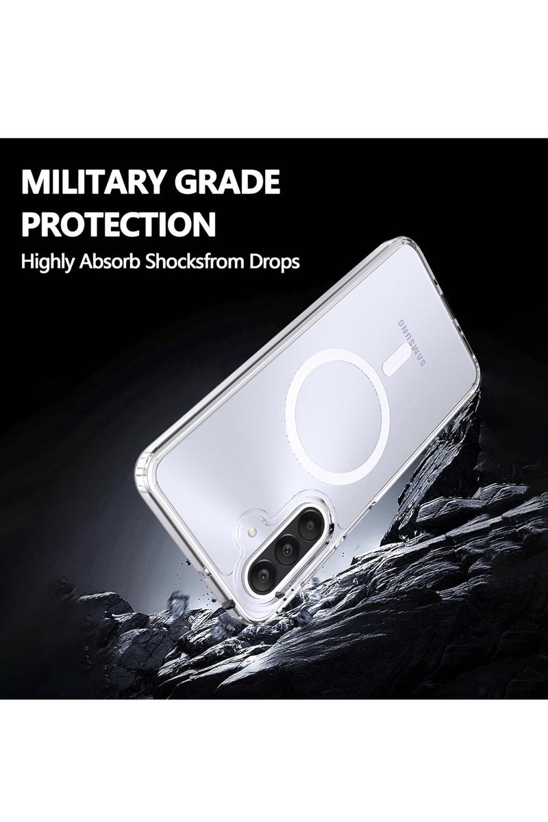 MIGOFAST Samsung Galaxy A55 5G MagSafe Hybrid Clear Case Compatible with Samsung Galaxy A55 5G  Compatible with MagSafe, PC with TPU Hybrid Technology for Galaxy A55 - Image 3