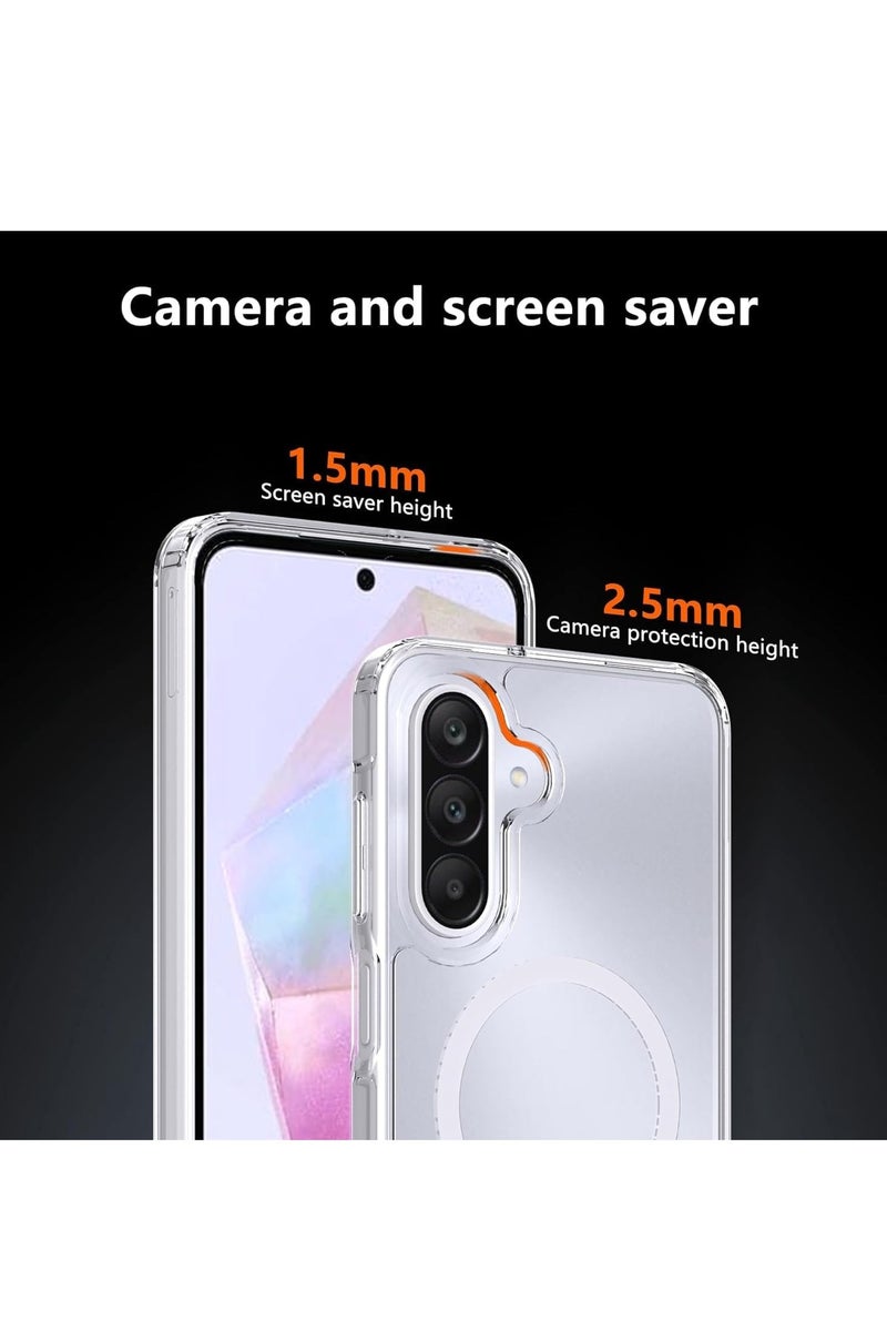 MIGOFAST Samsung Galaxy A55 5G MagSafe Hybrid Clear Case Compatible with Samsung Galaxy A55 5G  Compatible with MagSafe, PC with TPU Hybrid Technology for Galaxy A55 - Image 5