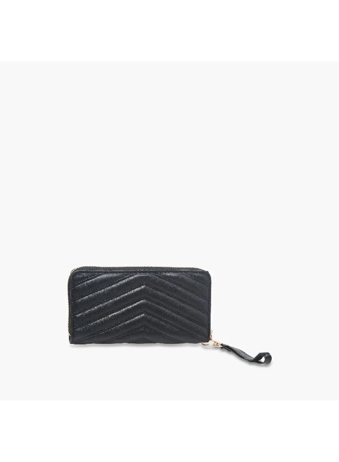 Sasha Sasha Quilted Zip-Around Wallet with Wristlet