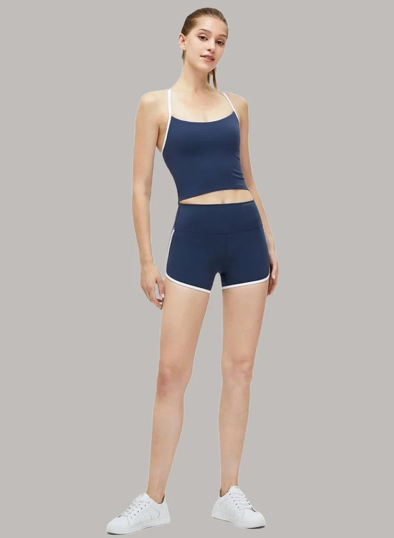 Womens Athletic Strap Sleeves with Square Neckline