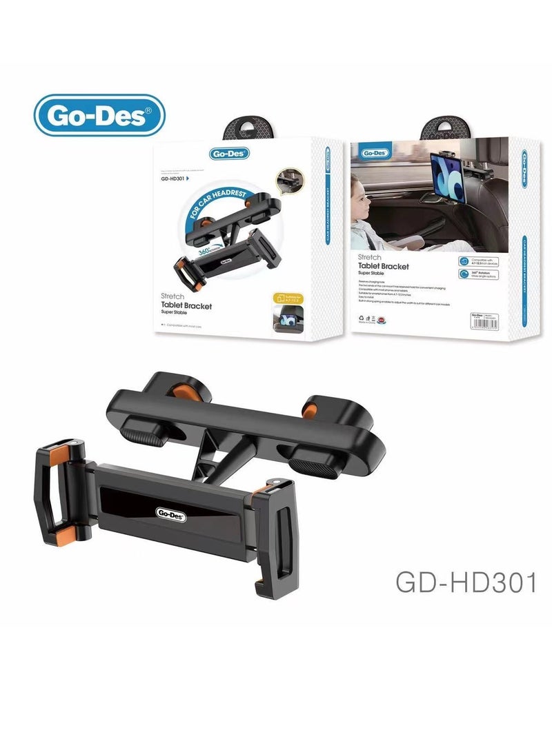 GO-DES CAR HEADREST IPAD CAR MOUNT GD-HD301 - Image 1