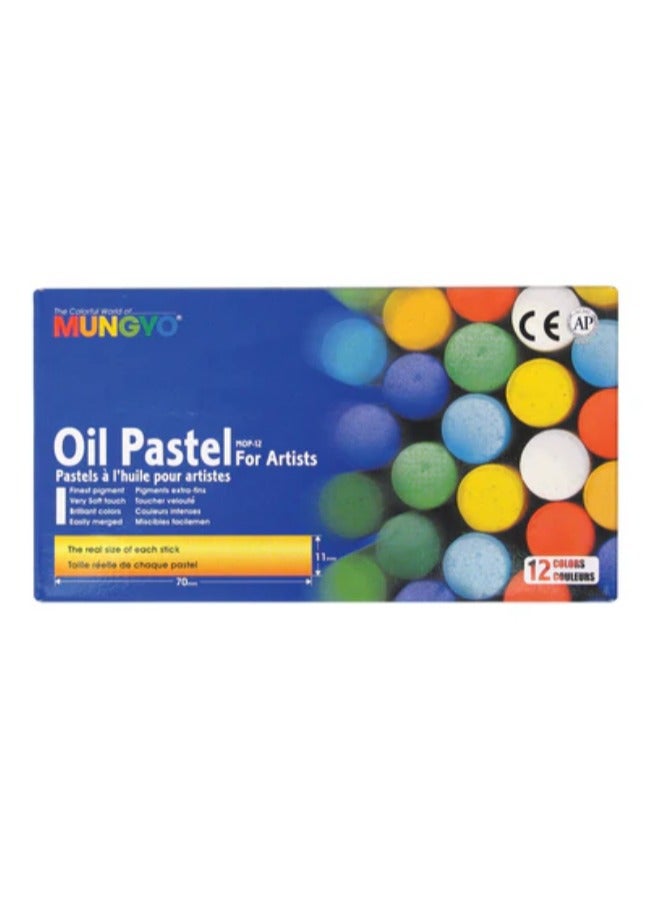 Mungyo 12 Color Oil Pastel Set - Image 2