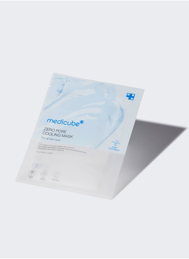 Medicube Zero Pore Cooling Mask for All Skin Types – Quad Pore Care Face Mask with Niacinamide, Alcohol-Free Cooling & Hydrating Cupra Tencel Sheet – Reduces Pores & Sebum, Soothes Skin  - Image 1