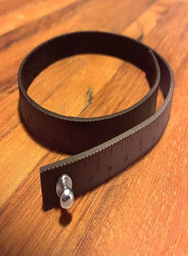 ILoveHandles Wrist Ruler Medium Brown 17"| Tape Measure Bracelet | Leather Cuff | Leather Wrap Bracelet | Sewing | Knitting | Crochet | Notion | Gift - Image 4