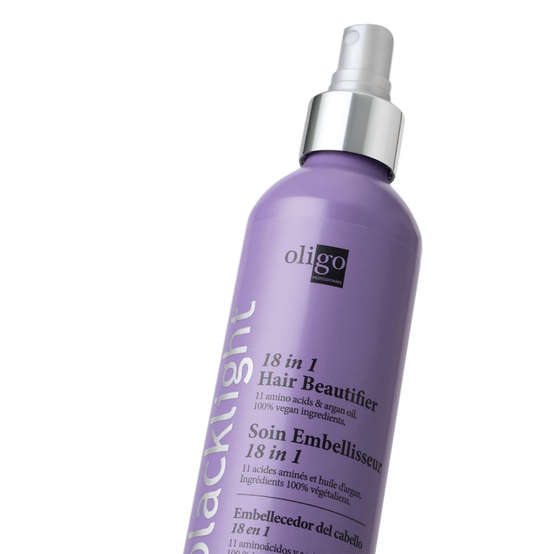 Oligo Professionnel - Blacklight 18-in-1 Hair Beautifier for blondes - Vegan - Paraben free - Anti Frizz - Heat Protectant Leave-in Conditioner - Argan Oil - Detangling Hydrating Spray - 8.5oz - Image 5