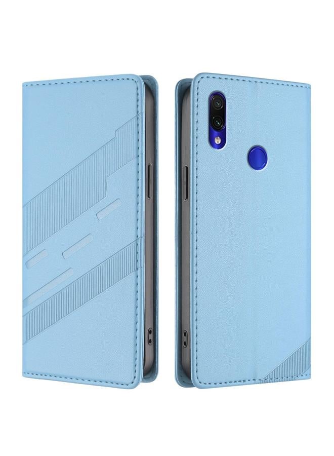 اس-توب جراب لهاتف Redmi Note 7 Pro، جراب هاتف جلدي عتيق متعدد الوظائف منقوش - Image 2