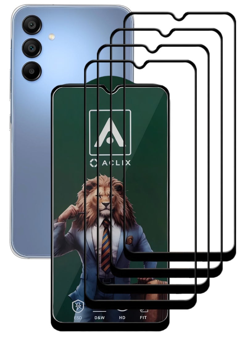 ACLIX 4 Pieces Antistatic ESD Dustproof Premium Quality High Definition Tempered Glass Screen Protector Designed For Samsung Galaxy A16 5G - Image 1