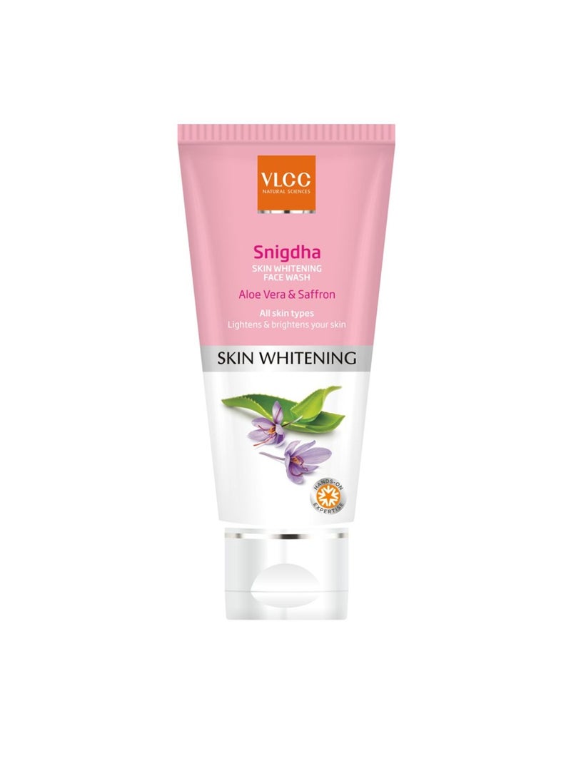 VLCC Snigdha Skin Whitening Face Wash Face Wash Pack of 3 Face Wash (300 Ml) - Image 2