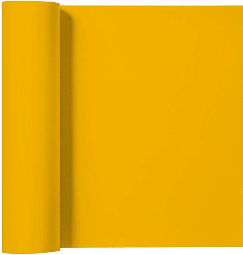 فينيل نقل الحرارة سيسر إيزي ويد لتي شيرتات 12 بوصة × 3 أقدام رول أصفر شمسى