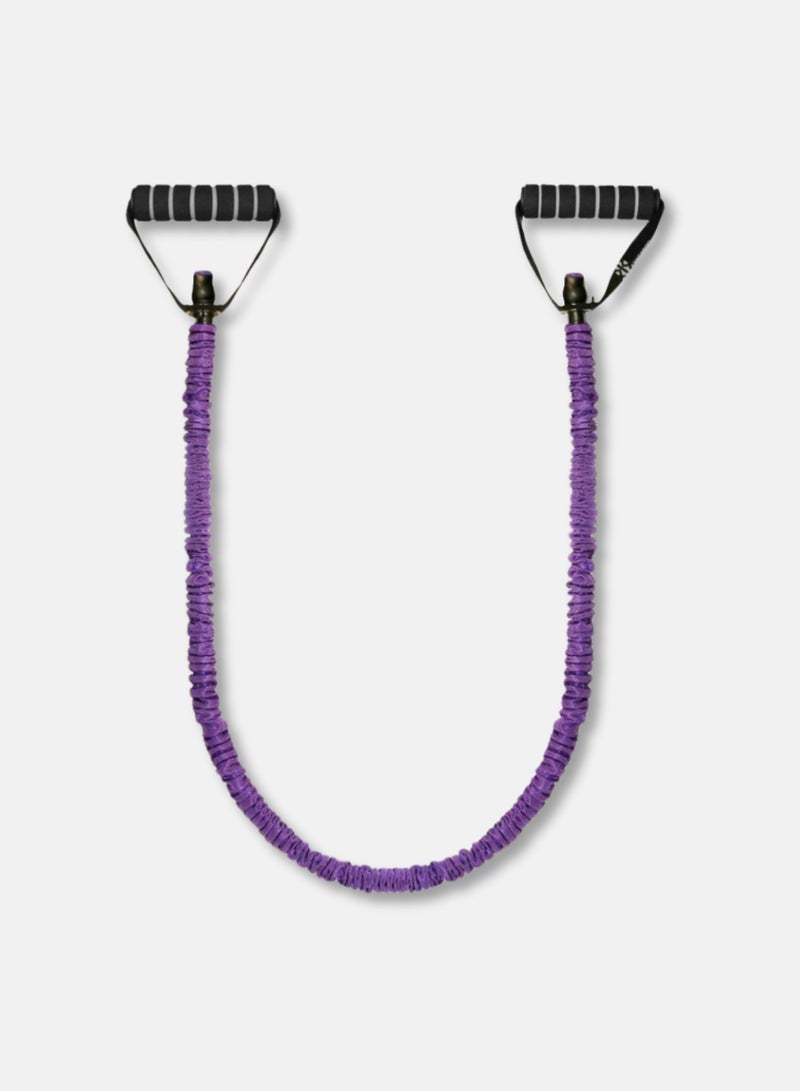 Kangaroo Single Resistance Rope – Purple, High Resistance, Pure Rubber, Polyester Coated, Fitness & Strength Training - Image 1