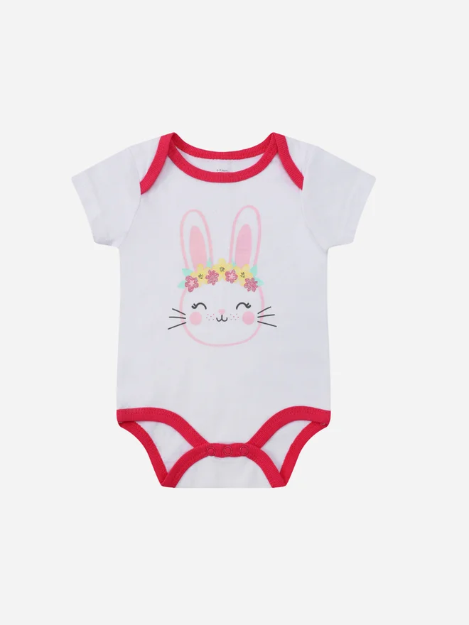Mothers Choice Pack of 3 - Baby Cotton Bodysuit with Shorts and Sun Hat