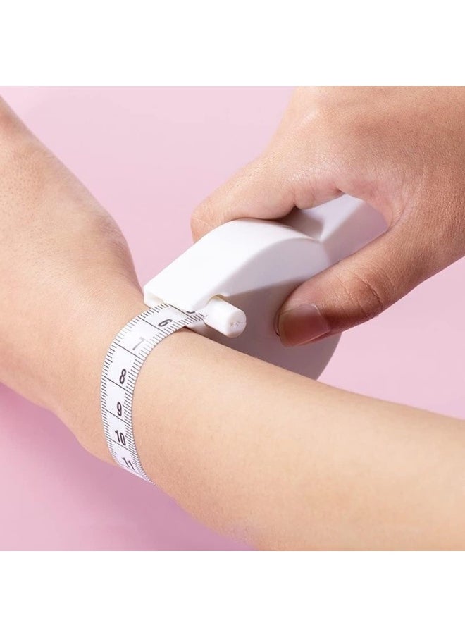 ECVV White Tape Measure Body Measuring Tape 60inch, Accurate Waist Measuring Tape for Weight Loss, Handcrafts Tailor Automatic Telescopic Body Tape  - Image 5