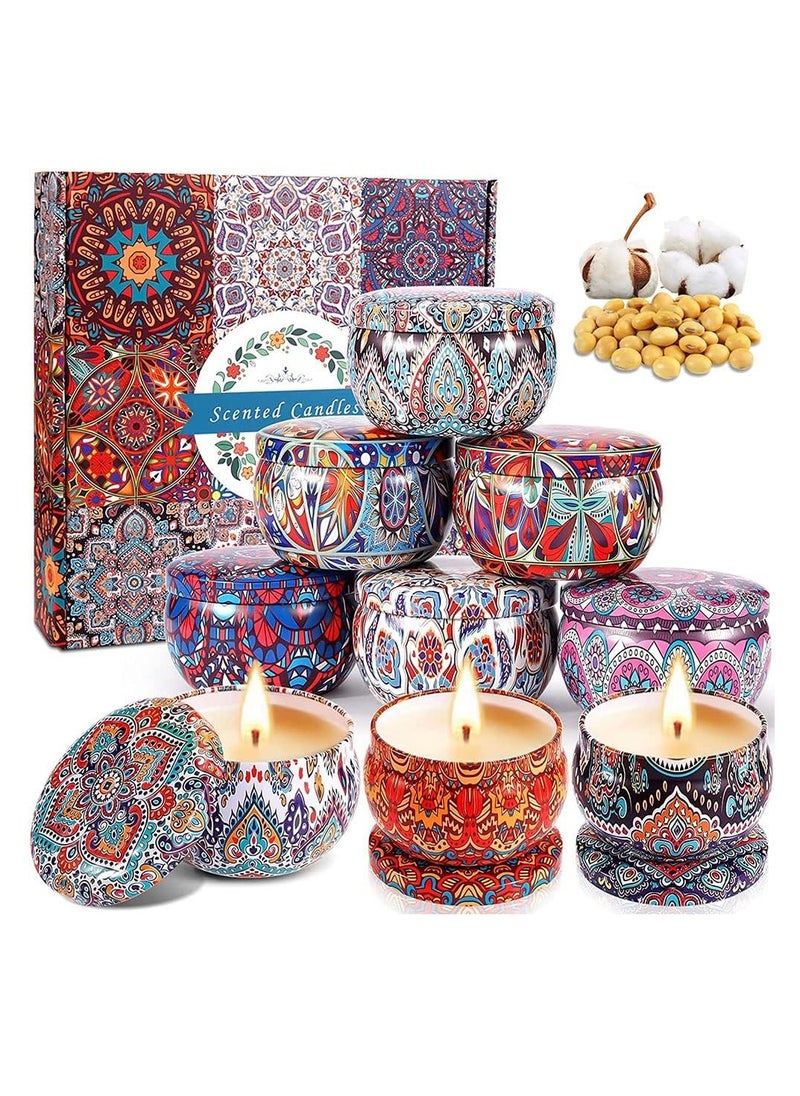 RATSAW Scented Candles Gift Set for Women 9 Pack Aromatherapy Candle for Home Scented Natual Soy Candles Gifts for Anniversary Birthday Mother's Day Bath Spa Meditation  - Image 1