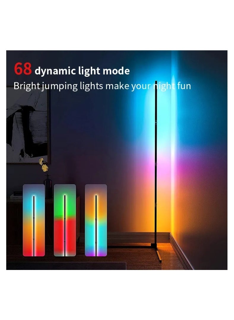 ARNOTEC 140cm Living Room Dimmable Corner Floor Lamp Stand Tuya Smart RGB LED Mood Light for Bedroom Nordic Home Decor Interior Lighting  - Image 4