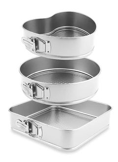 Generic Non-Stick Cake Pans, Baking Pans with Removable Bottom, Set of 3,  - Image 1