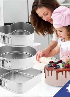 Generic Non-Stick Cake Pans, Baking Pans with Removable Bottom, Set of 3,  - Image 3