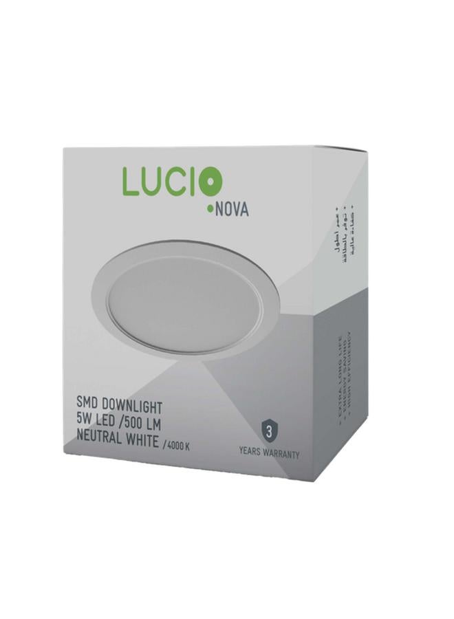 Lucio 5W 500-Lumens High Efficiency Energy-Saving Downlight Neutral White DR46a-5W-4000K