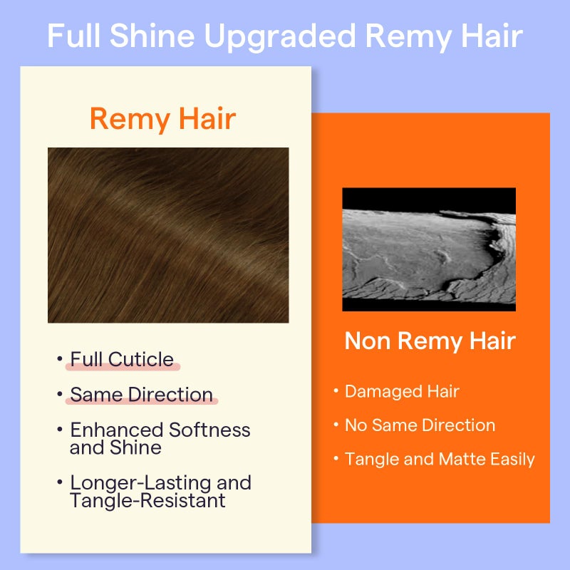 Full Shine Hair Extensions Clip in Real Human Hair Chestnut Brown Clip on Hair Extensions Invisible Brown Hair Full Head 18 Inch 7 Pcs 120g - Image 5