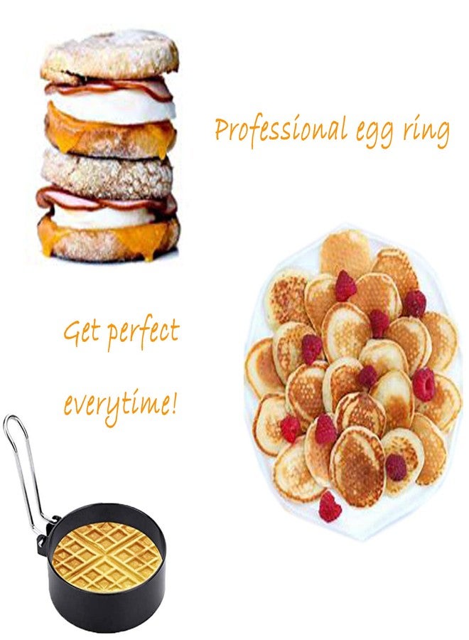 ZLMC Non-Stick Egg Ring,Stainless Steel Ring for Frying Eggs,Round Mold,Shaping Eggs,Round Fried Egg Mold Household,Cooking Tools for Breakfast（2 Pack) - Image 5