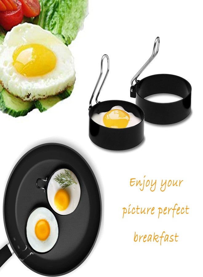 ZLMC Non-Stick Egg Ring,Stainless Steel Ring for Frying Eggs,Round Mold,Shaping Eggs,Round Fried Egg Mold Household,Cooking Tools for Breakfast（2 Pack) - Image 4