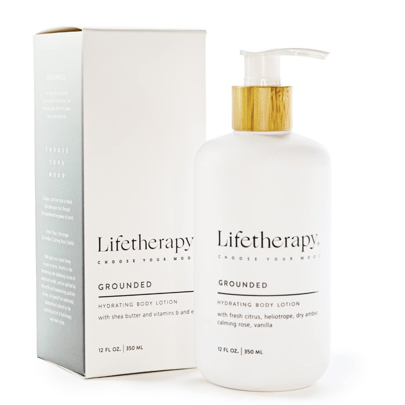 Lifetherapy Hydrating Lotion For Hand  Body  Non Greasy Lightweight Lotion Made with Shea Butter Grounded