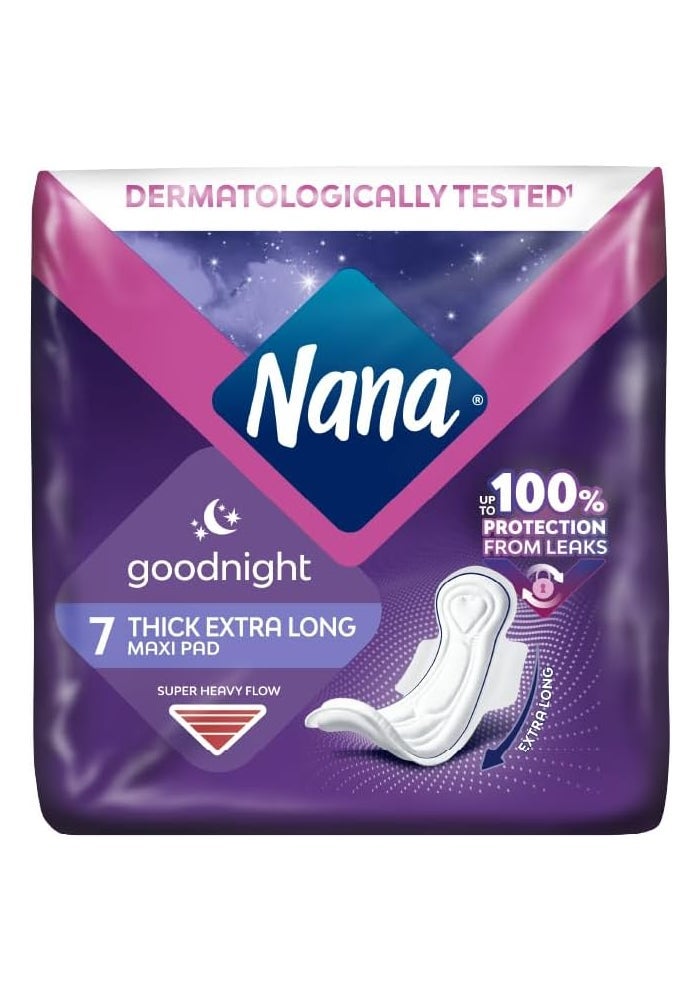 Nana وسادات نانا ماكسي جود نايت وينغز، 7 قطع - تدفق ثقيل جداً - Image 1