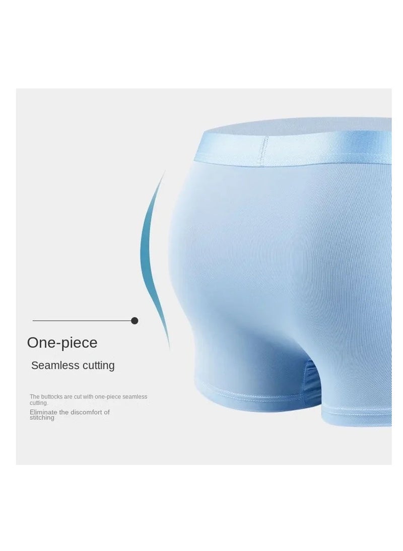 Set Of 4 Mens Boys Ice Silk Boxer Briefs  - Image 5