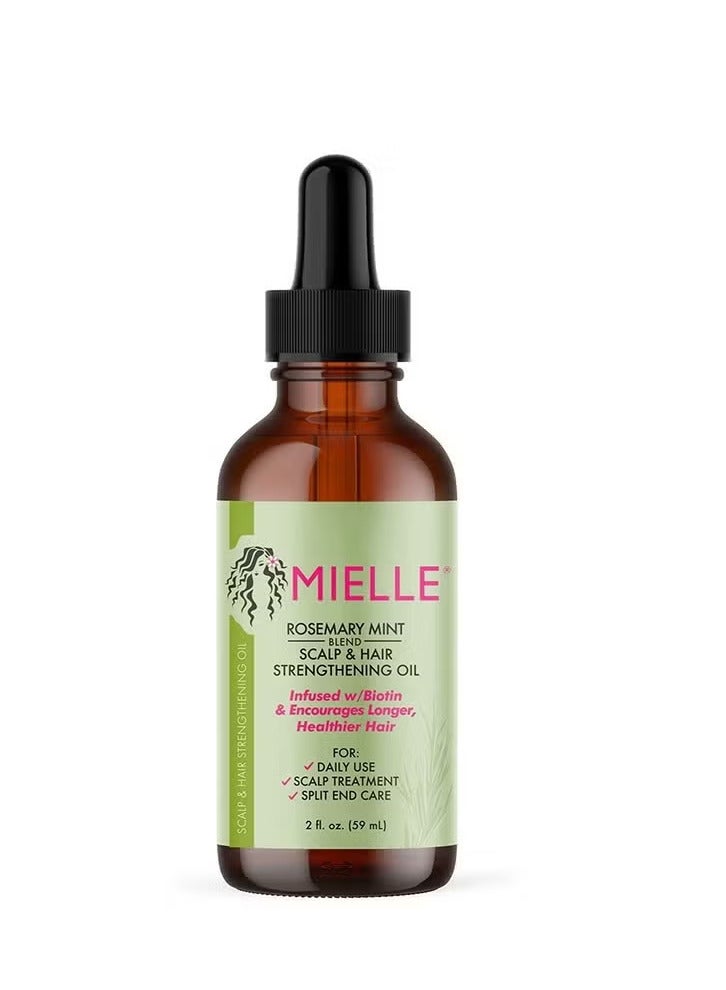Rosemary Mint Scalp & Hair Strengthening Oil Infused W/Biotin & Encourages Growth 59ml
