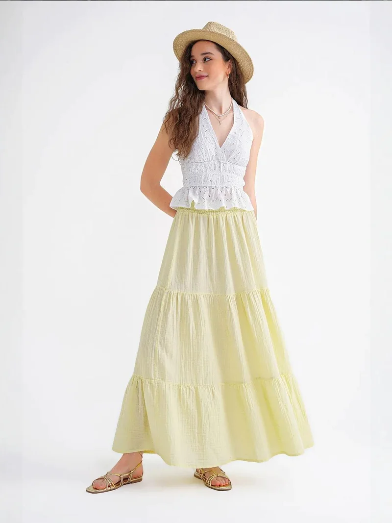 ميكسراي جيبة ماكسي قطن ميكسراي