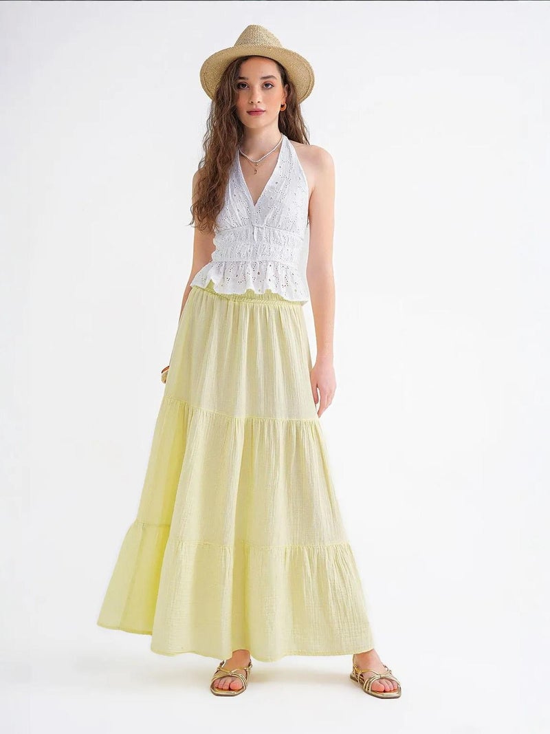 Mixray Maxi Cotton Skirt - Image 1