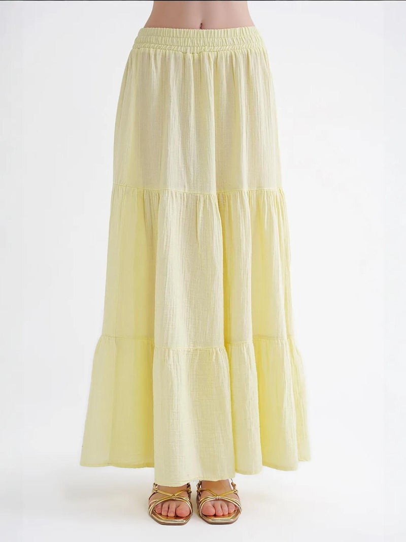 Mixray Maxi Cotton Skirt - Image 3