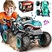 BEZGAR Monster Truck Toys Remote Control Monster Truck with Light Music Dinosaur Toys for Kids 120 Scale RC Truck with 360 Spins and Drifting Remote Control Car for Boys 47 Blue - Image 3
