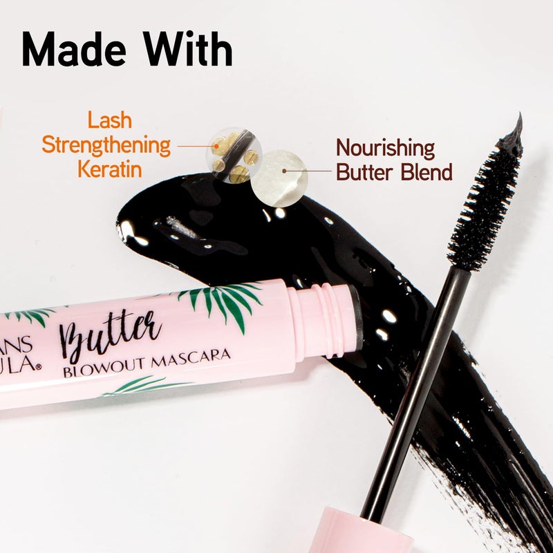 Physicians Formula Butter Blowout Keratin Infused Volumizing Lengthening Mascara, Black, Defining, Curling, Multiplying - Image 5