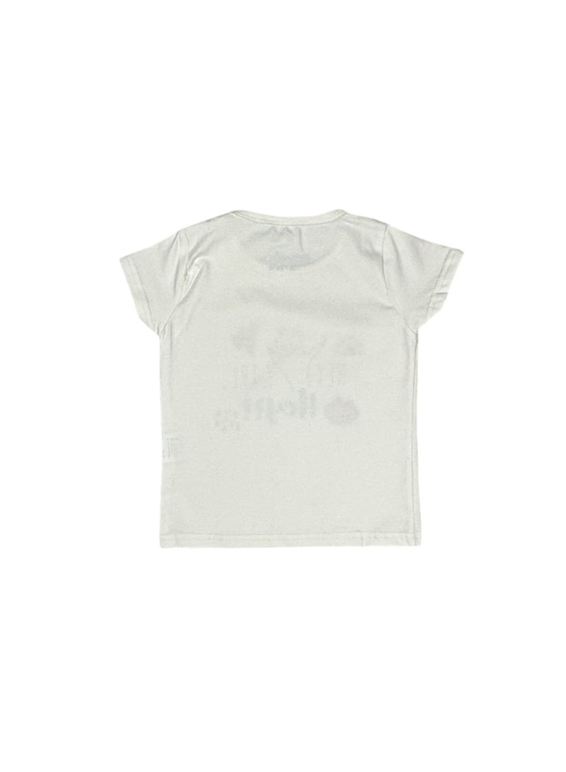 بيبي كو تي شيرت بناتي أبيض هاي جيرل - Image 2