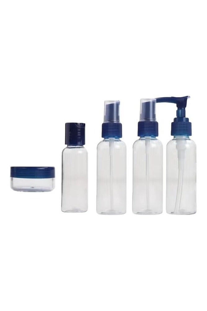 5-Piece Refillable Travel Bottle Set – Leak-Proof and Travel-Friendly for Shampoo, Conditioner, Body Wash & Cosmetics - Image 2