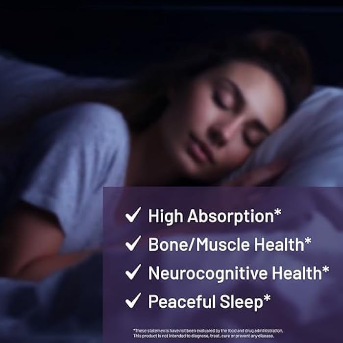 CGMLABS CGM Labs Magnesium Glycinate with Vitamin B6, 240mg Elemental Magnesium & 25mg B6, High Absorption for Sleep Support, Calm & Muscle Relaxation, Gentle on Stomach, Non-GMO, Gluten Free, 120 Capsules - Image 5