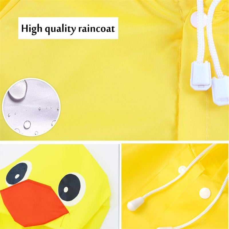 Bukela Kids Raincoat, Reusable Kids Rain Poncho with Hood, Portable Kids Rain Jacket, Cartoon Children's Raincoats, Waterproof Hooded Rain Poncho for Emergency, Kid Suitable for height 90-130cm 5-7age - Image 3