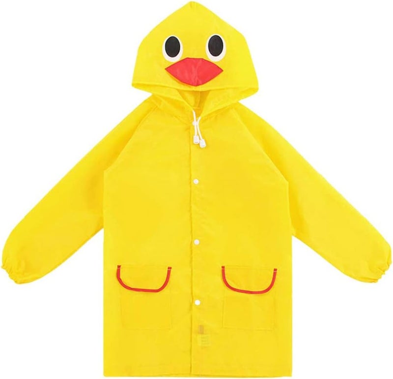 Bukela Kids Raincoat, Reusable Kids Rain Poncho with Hood, Portable Kids Rain Jacket, Cartoon Children's Raincoats, Waterproof Hooded Rain Poncho for Emergency, Kid Suitable for height 90-130cm 5-7age - Image 1