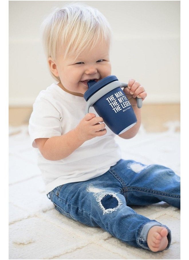 Bella Tunno - Happy Sippy Cup Transition Sippy Cups For Baby 6 Months And Older With Removable Handles And Non Toxic Bpa Free Silicone The Man The Myth The Legend 8 Oz - Image 1