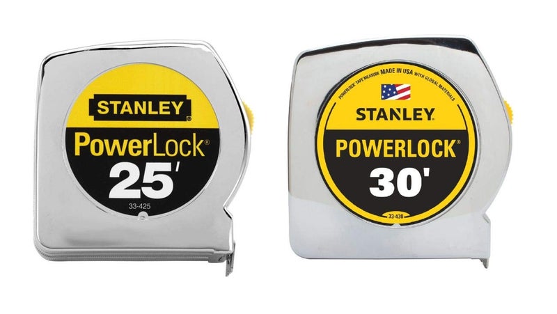 Stanley Stanley 3342530 25ft and 30ft Powerlock Tape Measure Combo Pack Chrome