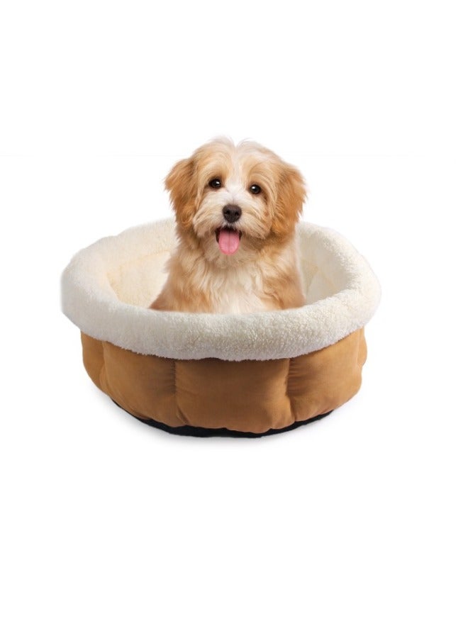 all for paws Cuddle Bed Small Tan - Image 2