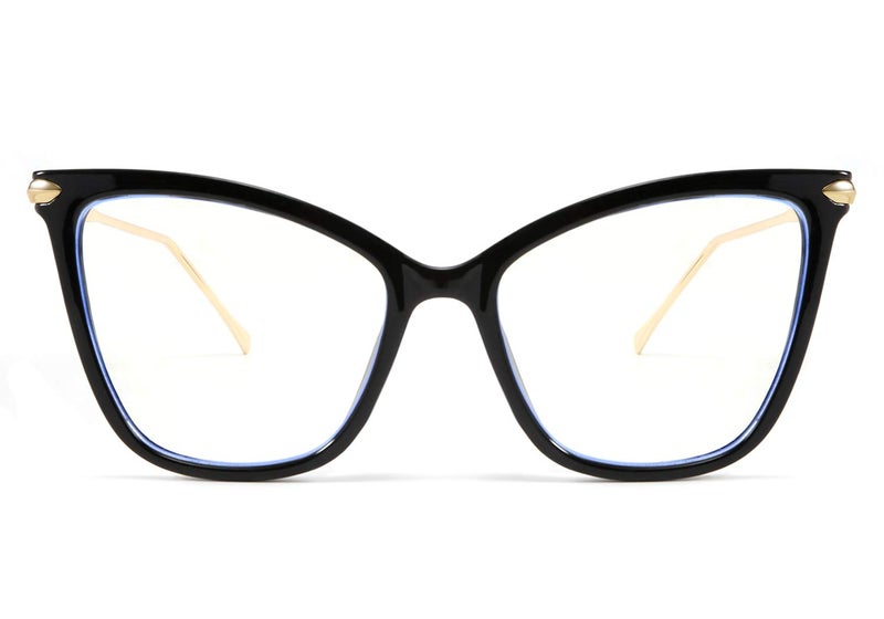 FEISEDY Oversized Cat Eye Glasses Frame Blue Light Blocking Eyewear for Women B2589 - Image 1