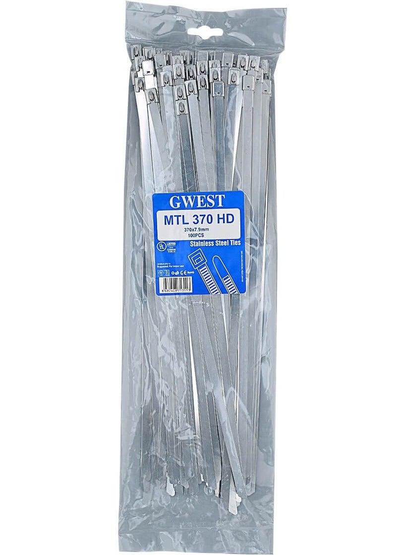 GWEST Mtl 370HD 370 x 7.9 Stainless Steel Cable Tie  - Image 1